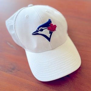 White Toronto Blue Jays Ball Cap, mesh adjustable